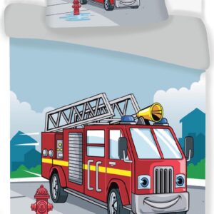 Fire Engine Toddler Bed Duvet Cover