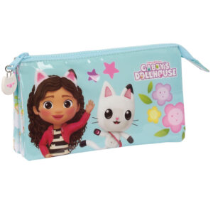Gabby’s Doll House triple zip pencil case