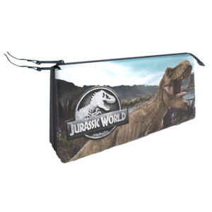 Jurassic World triple zip pencil case