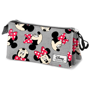 Minnie Mouse triple zip pencil case