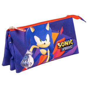 Sonic triple zip pencil case