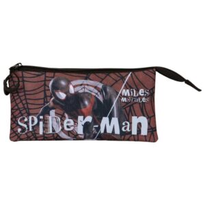 Spiderman triple zip pencil case