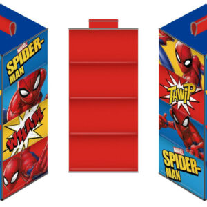 Spiderman shelf organiser