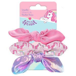 Unicorn hair scrunchies