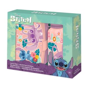 Stitch lunchbox and bottle set